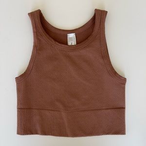 Brown Highneck chevron tank